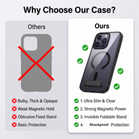 Coque de protection antichoc magnétique en TPU Armor PC pour iPhone 11 12 13 14 15 16 17 Pro Max – Vente en gros de housses de téléphone portable