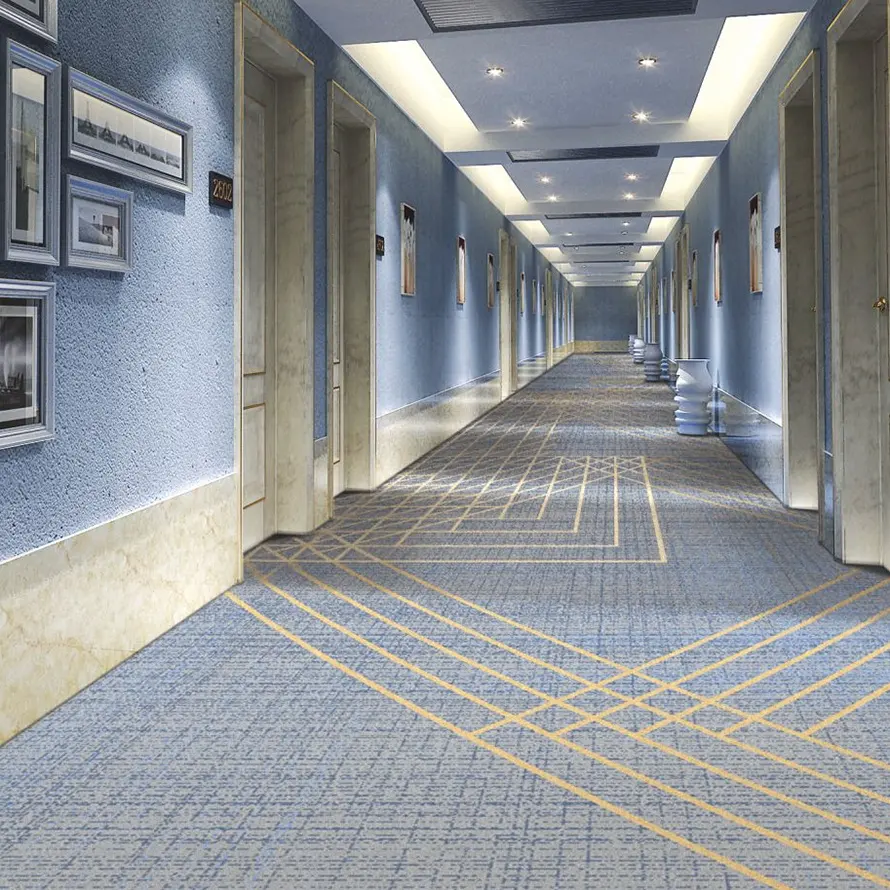 Haima Axminster carpet Wall to wall Carpeting Hotel Floor Cut Loop pile Office Corridor carpet