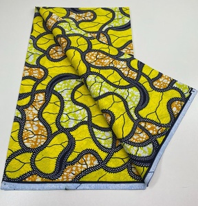 Tela de Organza Africana 100% Algodón Puro con Estampado Batik, 6 Yardas por Pieza para Bolsos, Camisas y Ropa de Niñas - Product Image 6