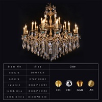 Lustre LED moderne de luxe en cristal doré de style farmhouse avec pendentif en cristal K9 pour salon, vintage, décoration intérieure