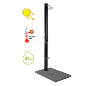 <span class=keywords><strong>Douche</strong></span> <span class=keywords><strong>solaire</strong></span> de jardin de camping de forme ronde noire Offre Spéciale 20L avec rince-pieds pour <span class=keywords><strong>douche</strong></span> de piscine de plage - Product Image 1