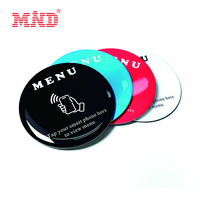 Autocollant Nfc de menu de restaurant scannable QR CODE de grande taille 60MM pour les médias sociaux
