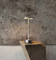 Lampe de bureau sans fil en métal, lampe de table LED tactile rechargeable et à intensité variable pour restaurant, café, hôtel, complexe hôtelier, banquet, jardin, mariage