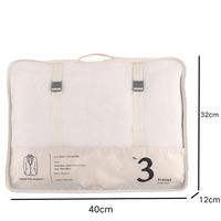Organisateur de voyage imperméable personnalisé avec logo OEM de qualité supérieure, ensemble de 3 cubes, cubes de compression pour l'emballage