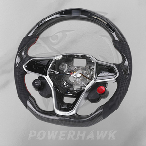 Nuevo Volante Deportivo PowerHawk de Fibra de Carbono y Cuero para Volkswagen Golf 6-8R <span class=keywords><strong>GTI</strong></span> <span class=keywords><strong>Polo</strong></span> Jetta para CC para Scirocco - Product Image 6