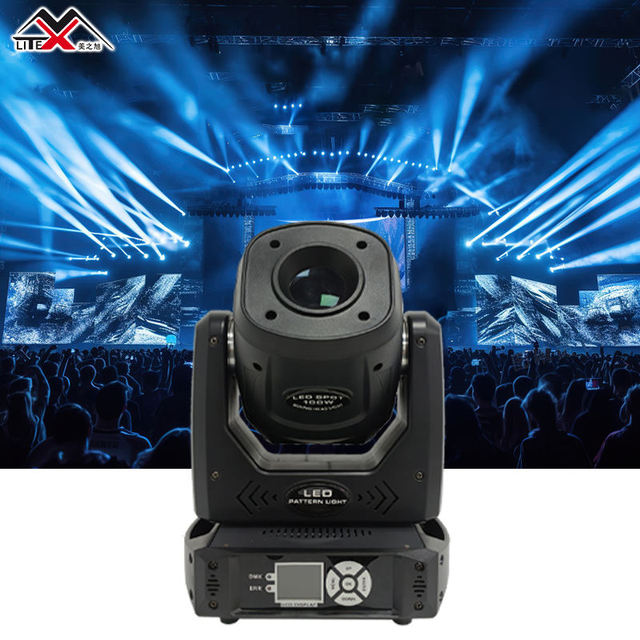 100W RGBW LED Gobo Projector Light Moving Head Stage Spot Beam Light with Gobo Effects