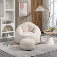 Modernes Canapé Schaumstoff-Vakuum-Kompressionssofa Schwammstoff Einzelnes Modulares Komprimiertes Sofa Weiß US-Dropshipping Möbelset