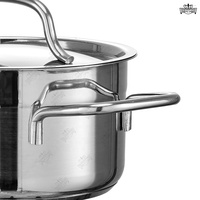 Ensemble de casseroles et poêles en gros, 9 pièces, style turc, cuisine en acier inoxydable, batterie de cuisine, ensemble de batterie de cuisine à induction personnalisable