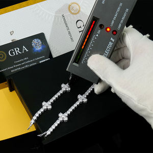 Bracelet tennis de luxe pour femme en argent sterling 925 plaqué or, personnalisé, en moissanite, bijoux fins, cadeau pour fête - Product Image 2