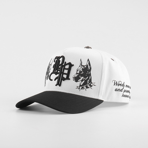 Casquette de baseball <span class=keywords><strong>en</strong></span> coton à 5 panneaux avec logo personnalisé Casquette de papa avec broderie complète Casquette de sport chaude classique originale pour hommes et femmes - Product Image 1