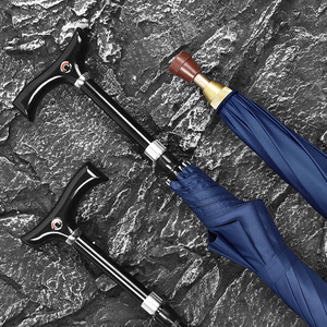 Paraguas Recto con Varillas de Fibra de Vidrio Resistentes, Protección UV, Apertura Manual, Ajustable en Altura, Resistente al Viento e Impermeable, con Logotipo Personalizado - Product Image 2