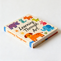 Venta al por mayor de libros impresos personalizados para niños, servicio de impresión de libros de cartón de tapa dura, libro de Aprendizaje Temprano de tapa dura para niños