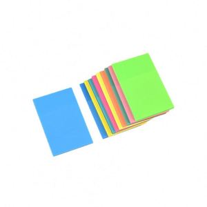 50 Sheets Assorted Neon Color Self-Adhesive Sticky Notes Bright Multicolor <b>Memo</b> <b>Pads</b> Office School Daily Note-taking - Product Image 5