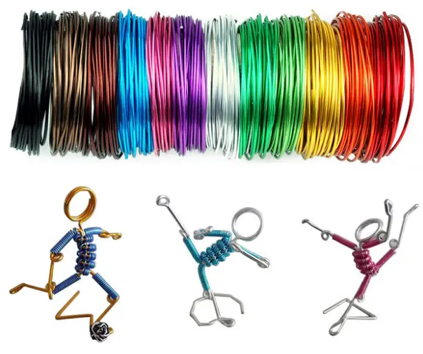 Diy colorful craft aluminum wire jewelry process material wire soft aluminum wire