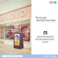 Layar Led Tv Iklan Ips Luar Ruangan Spanduk Lantai Berdiri Kecerahan Tinggi Kios Digital Lcd Android