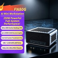 FEVM FN80G Mini Workstation IA U5 230F + RTX5060 8G DDR5 32GB+1TB SSD Thunderbolt4 Ethernet 10G PC de jeu ultra-compact Intel