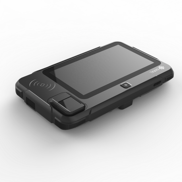 Saral Android 8.1 Industrial Handheld Terminal PDA 7" Touch Screen Biometric Fingerprint Reader 1D/2D Barcode Scanner RFID