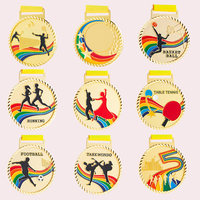 Médailles et Plaques Sportives Antiques en Alliage de Zinc Durable Oneway en Gros – Récompenses Personnalisées Or pour Duathlon, Triathlon, Course à Pied avec Ruban – Marque TD