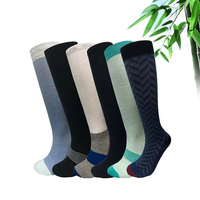 Chaussettes de compression quotidiennes pour femmes en bambou blanc de haute qualité, durables, respirantes et antibactériennes, pour sublimation, vente en gros