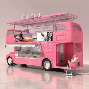 2025 Coffee Bar <b>Cart</b> Double Decker Mobile Bar Truck Electric Food Truck Electric Food Truck With Ice Cream Machine Coffee Shop - Product Image 1
