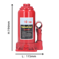 Système de levage rapide en acier robuste et portable 10T pour la modification de véhicules porte-conteneurs, réparation et entretien – Cric hydraulique
