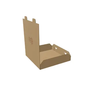 Low Price Wholesale Food-grade Kraft Paper Corrugated Takeout, Containers For Packing Refrigerator Frozen Pasta With Logo/s