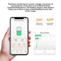 Disjoncteur intelligent Wi-Fi 1P+N avec boîtier moulé, protection contre les surtensions/surintensités/surpuissances, contrôle vocal à distance