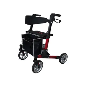 Suporte traseiro removível upright rollator walker para idosos