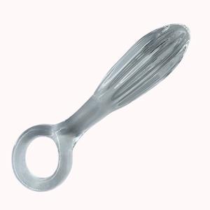 Fabriek Gratis Ontwerp <span class=keywords><strong>Sexy</strong></span> Volwassen Anale Plug Butt Glas <span class=keywords><strong>Dildo</strong></span> Zacht 100% Waterdicht Transparant Voor Vrouwen - Product Image 1