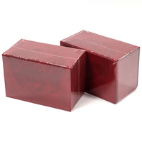 Boîte de rangement pliable de luxe moderne en cuir PU premium avec poignée, modèle Custom Twin Flip N Tray Xeno 200+ Square