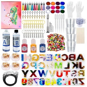 Factory Wholesale Rencongzhong RCZ 1:1 AB Glue <b>Clear</b> Crystal <b>Resin</b> Epoxy Starter Kit with Pigment for DIY Fiber & Garment - Product Image 2