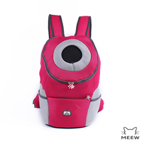 Sac à dos respirant en maille pour animaux de compagnie avec fenêtre de sortie ronde, sac de transport portable pour petits chats et chiots