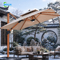 Parasol de marché commercial imperméable pour jardin extérieur