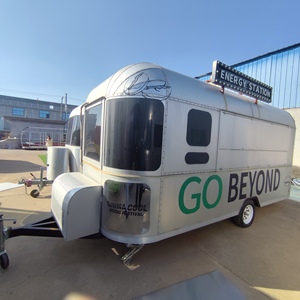 รถพ่วงขายอาหารริมถนนแบบพกพาพร้อมโต๊ะและอ่างล้างจานทำจากสเตนเลสสตีลพร้อมอุปกรณ์ครบครันดีไซน์ทันสมัยหรูหรา - Product Image 5