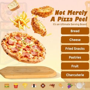 Pelle <span class=keywords><strong>à</strong></span> <span class=keywords><strong>pizza</strong></span> en bambou de 16 pouces, durable, compatible lave-vaisselle, spatule pour <span class=keywords><strong>pizza</strong></span>, accessoire de four, pour la cuisson, le transfert et le service - Product Image 4