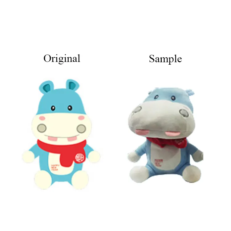 Pabrik Grosir Kustom Mainan Boneka Hangat Hippo Lembut Hewan Souvenir Mewah Kartun Boneka Bisnis Kebun Binatang Maskot Tokoh Anime