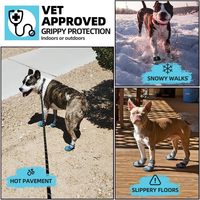 Chaussures pour chien chaudes et respirantes en PU, motif uni, antidérapantes, portables, pour l'automne et l'hiver – Offre spéciale