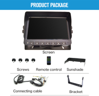 Système de surveillance d'angle mort AI BSD avec alarme et enregistreur DVR, caméra 1080P pour camions, remorques, bus, VR et pick-ups