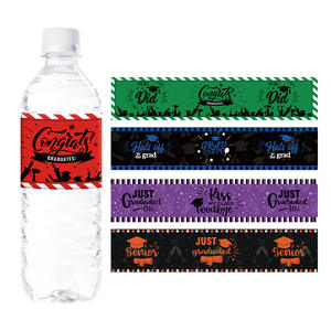 Pegatinas adhesivas impermeables para velas decorativas y marcos de fotos para etiquetas de embalaje de temporada de graduación de agua mineral - Product Image 5