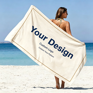 Usine de serviettes de plage en coton personnalisées imprimées en gros - Product Image 1