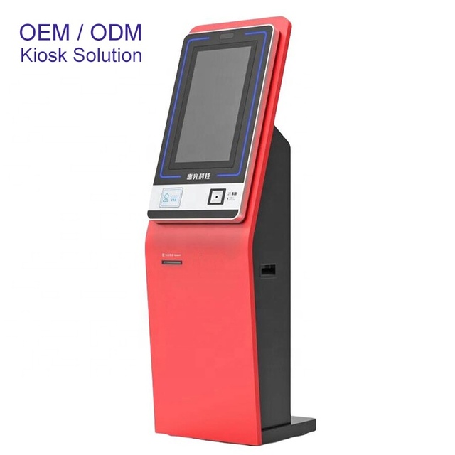 19 Inch 21.5 Inch Touch Screen Kiosk Self Service Terminal Subway Ticket Payment Kiosk