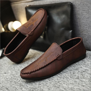 Nouveauté Été 2026 Mocassins <span class=keywords><strong>Homme</strong></span> en Similicuir PU, Chaussures de Conduite Décontractées à Semelle Souple, à Enfiler, <span class=keywords><strong>Tendance</strong></span> Streetwear, Couleur Unie, <span class=keywords><strong>Tendance</strong></span> Internet - Product Image 1