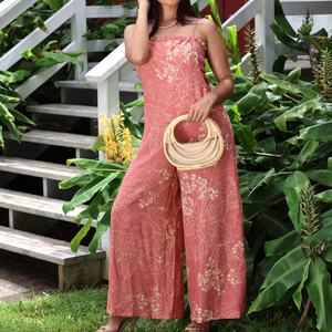 Combinaison à jambes larges élégante à la mode, combinaison à imprimé bohème, combinaison de luxe en tissu doux 100% rayonne - Product Image 2