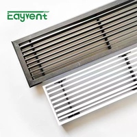Diffuseur linéaire en aluminium à encastrer, grille de plafond HVAC sans cadre pour plâtre et cloison sèche, pour l'admission et la sortie d'air