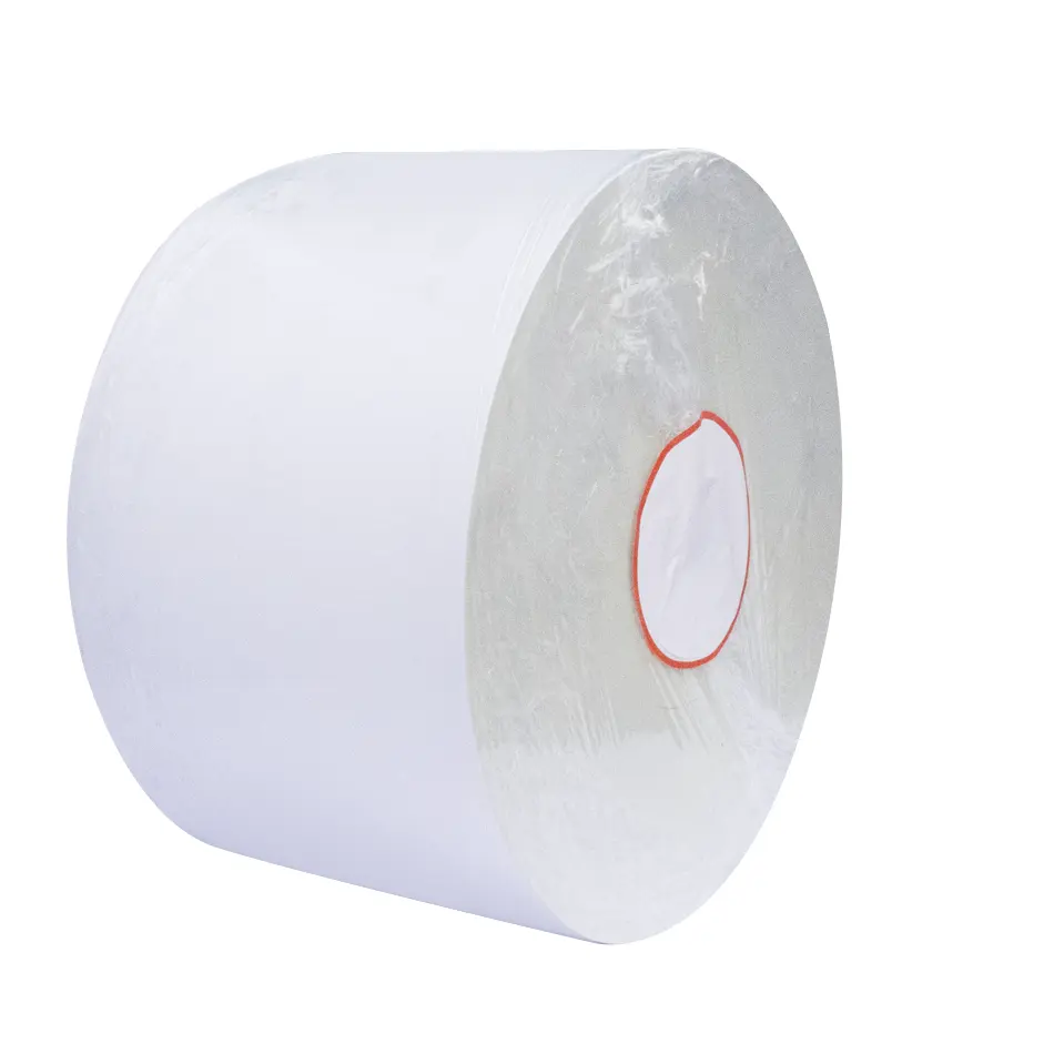 Прямая поставка с завода, полностью превышает стоимость, термобумага Jumbo Roll, самоклеящаяся бумага с клеем Freezen