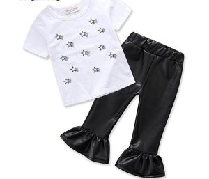 Vêtements pour bébés, ensembles de pantalons à pattes d'éléphant pour femmes, ensembles de pantalons pour bébés filles, vente en gros en Chine - Product Image 4