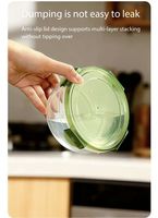 Bol de conservation alimentaire rond en plastique PP avec couvercle en silicone, pour nouilles instantanées, boîte à lunch pour étudiants, récipient alimentaire pour employés de bureau