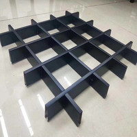 Panneau de plafond suspendu en alliage d'aluminium - Plafond métallique moderne imperméable et ignifuge pour supermarchés, performance incendie classe 5