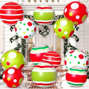 Bola Inflable Gigante de PVC Navideña de 40 cm, Decoración para Jardín Exterior, Adorno Colgante para Césped Navideño - Product Image 3