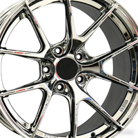 Nouvelles jantes en alliage d'aluminium forgé monobloc chromées 16-20 pouces 5x120/5x114.3/5x112 25 mm multi-branches pour M3 F80 Audi A4 Mercedes